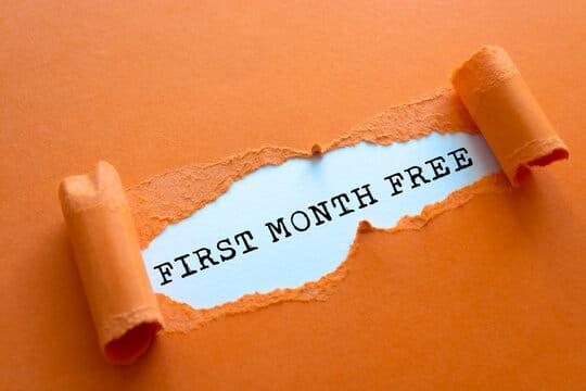 Get your first months storage completely free of charge